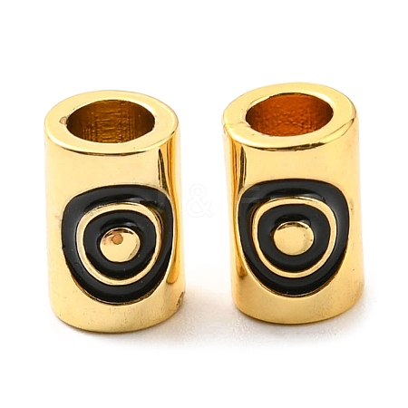Brass Enamel Beads KK-M247-32G-1