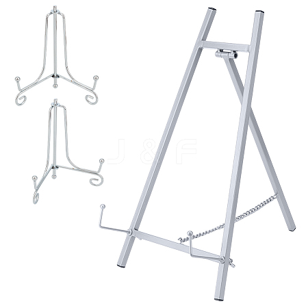 1Pc Iron Display Easel Plate Display Photo Holder Stands ODIS-OC0002-03-1