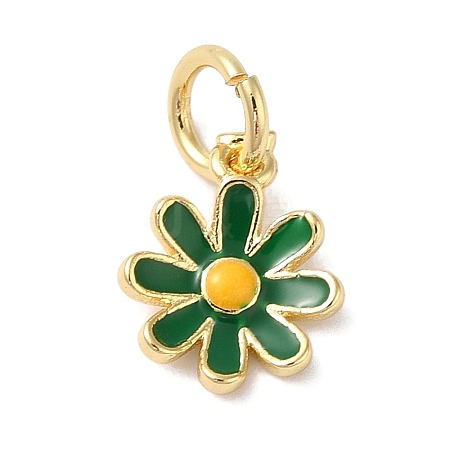 Brass Enamel Charms KK-L216-006G-03-1