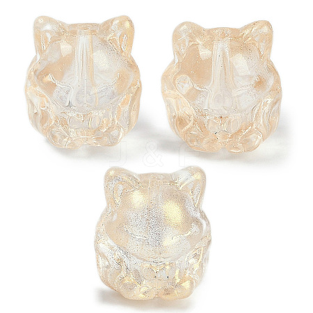 Transparent Spray Paint Glass Beads LS-X1-GLAA-H035-01C-1