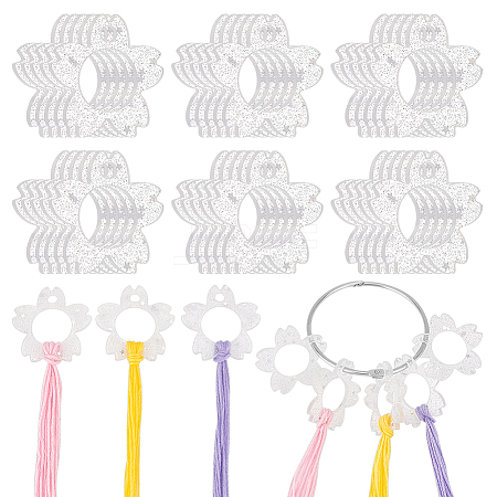 20Pcs Acrylic Floss Bobbin TOOL-OC0001-92D-1