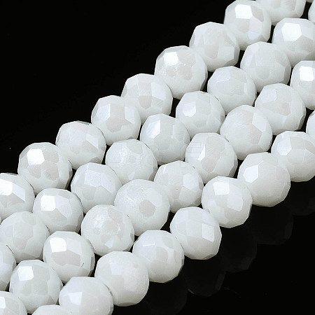 Electroplate Glass Beads Strands EGLA-A034-P10mm-A02-1