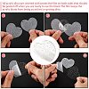 40Pcs 10 Style Acrylic Transparent Blank Pendants with Glitter DIY-CJC0002-013-6