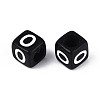 Initial Acrylic Horizontal Hole Beads X-OACR-ZX006-35O-2