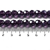 Electroplate Transparent Glass Beads Strands EGLA-A035-T8mm-A15-4