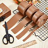 2M PVC Double Face Imitation Leather Ribbons SRIB-WH0011-127A-04-4