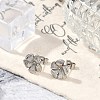 304 Stainless Steel Stud Earrings for Women EJEW-F351-02P-1