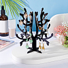Opaque Acrylic Earring Display Tree Stands ODIS-WH0025-117-5