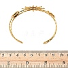 304 Stainless Steel Cuff Bangles for Women BJEW-D345-01G-3