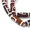 Rice Shape Tibetan Style dZi Beads Strands G-A269-A12-01-4