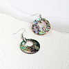 Fashionable Classic Stainless Steel Shell Dangle Earrings GW2667-3