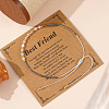 Elegant Natural Gemstone & Glass Seed Round Beads Braided Beaded Bracelets for Women HW1161-8-1