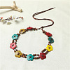 Bohemian Style Dyed Colorful Coconut Beeded Imitation Leather Cord Waist Belly Chains for Women FS-WGCE780-02-1