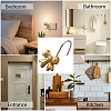 12Pcs Resin with Iron Hook for Bath Curtain FIND-CN0002-31-6