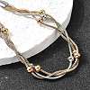 304 Stainless Steel Satellite Chains Bracelets BJEW-Z106-02A-2