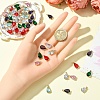 5Pcs Transparent Glass Charms GLAA-YW0004-41A-4