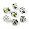 Handmade Foil Lampwork Beads Strands FOIL-T008-04B-2