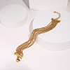 304 Stainless Steel Multi Strand Ball Chains Bracelets for Women FS-WGF1B10-01-2