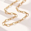 10MM 304 Stainless Steel Oval Link Chain Necklaces for Women NJEW-G194-04G-3