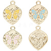 SUNNYCLUE 30Pcs 3 Colors Rack Plating Alloy Enamel Pendants FIND-SC0004-08-1