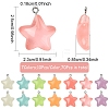 70Pcs 7 Colors Luminous Transparent Resin Pendants RESI-YW0004-47-3