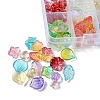 80Pcs 8 Colors Electroplate Transparent Glass Beads EGLA-FS0001-39-3
