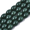 Opaque Solid Color Glass Beads Strands GLAA-R217-08A-A06-1