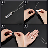 2Pcs 2 Styles Clear Acrylic Column Perfume Bottle Necklaces NJEW-PH0001-38-3