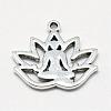 Tibetan Style Alloy Yoga Theme Pendants TIBE-S301-005AS-RS-2