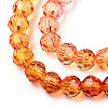 Transparent Glass Beads Strands GLAA-E036-07K-4