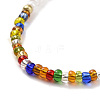 Glass Seed Beaded Elastic Waist Bead Chains NJEW-C00021-02-5