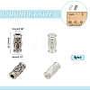  4Pcs 2 Colors 925 Sterling Silver Tube Beads FIND-NB0004-79-2