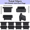50Pcs TPU Mobile Anti-Dust Plugs FIND-SC0022-46B-2