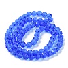 Electroplate Transparent Glass Beads Strands EGLA-I018-FA04-2