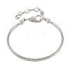 Brass European Style Bracelets for Jewelry Making KK-R031-06-1
