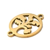 304 Stainless Steel Connector Charms STAS-D013-02A-G-2