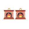 Christmas Alloy Enamel Pendants ENAM-K080-01I-G-1