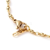 Brass Link Chain Bracelet & Necklace & Anklets Jewelry Sets SJEW-JS01167-8