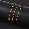304 Stainless Steel Necklaces X-NJEW-E080-11G-4
