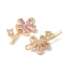 Brass Micro Pave Cubic Zirconia Pendants X1-KK-A253-16G-2