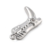 Brass Micro Pave Clear Cubic Zirconia Pendants KK-D283-34P-02-2