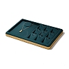 10-Slot PU Leather Pendant Necklace Display Tray Stands VBOX-C003-10A-2