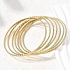 7Pcs 201 Stainless Steel Bangles for Women BJEW-Z151-04G-02-3