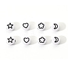 Opaque White Acrylic Beads SACR-YW0001-21B-4