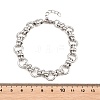 304 Stainless Steel Ring Link Chain Bracelets for Women Men BJEW-H643-10P-5
