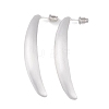 Banana Brass Stud Earrings for Women EJEW-G391-06S-2