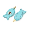Synthetic Turquoise Pendants X-G-Z134-06G-03-2