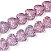 Transparent Glass Beads Strands GLAA-H038-01D-1