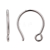 Anti-Tarnish Rhodium Plated 925 Sterling Silver Earring Hooks STER-N0001-028-1