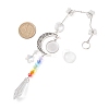 Glass Butterfly & Cone Hanging Suncatchers HJEW-JM04634-3
